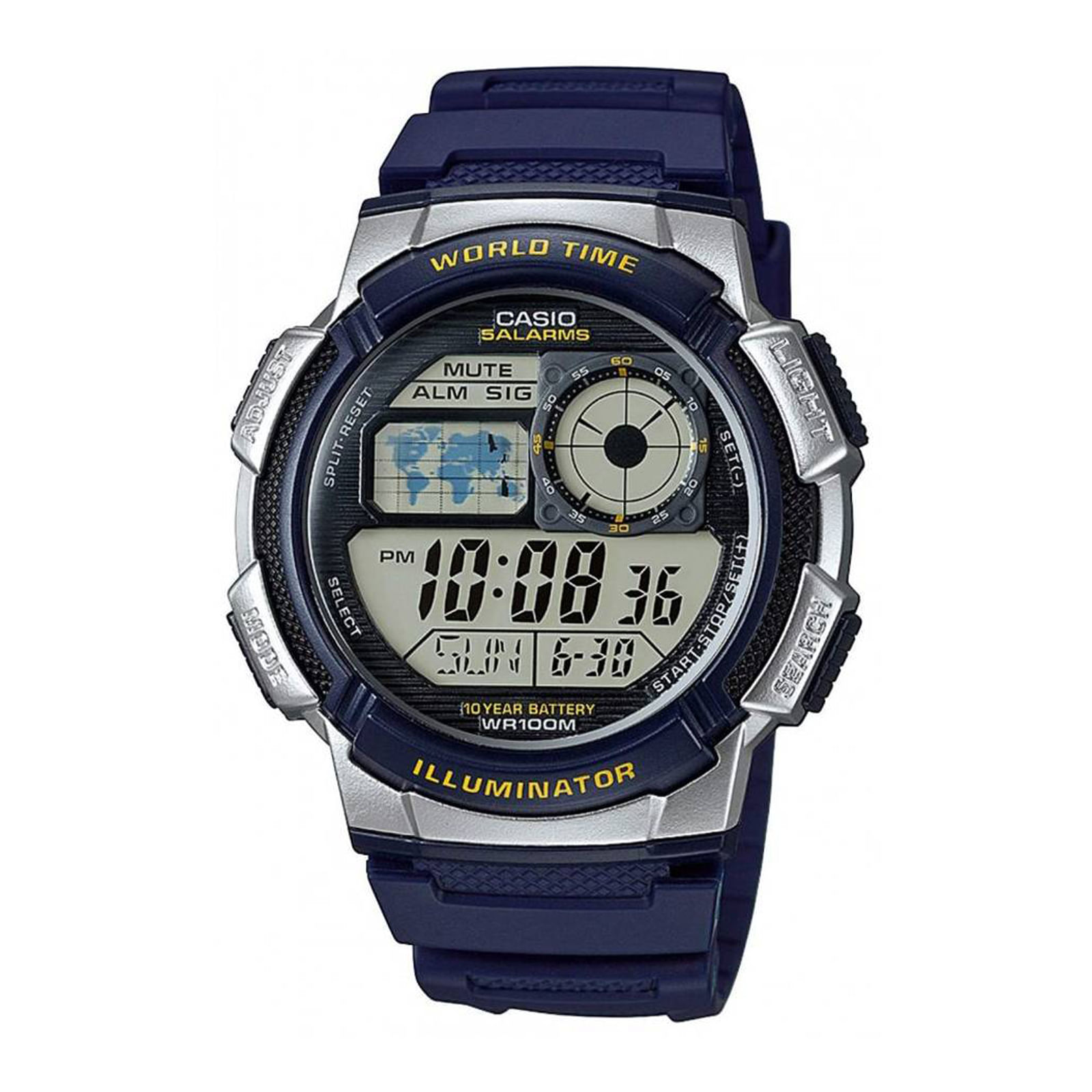 Reloj CASIO AE-1000W-2A Resina Juvenil Plateado