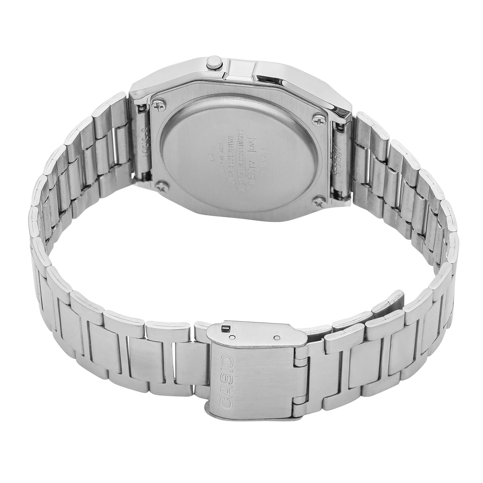 Reloj CASIO A158WA-1D Resina Unisex Plateado