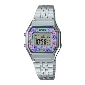 Reloj CASIO LA680WA-2C Resina Juvenil Plateado