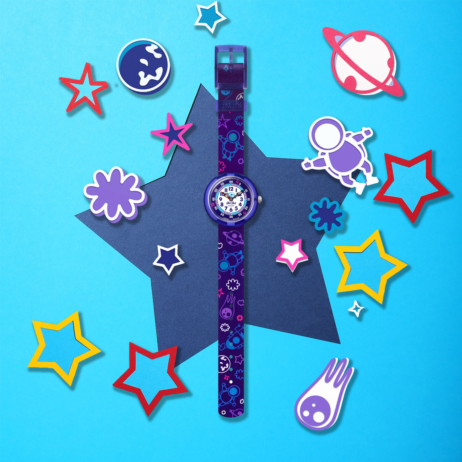 Reloj FLIK FLAK PLAN IT ZFBNP182 Niños Morado