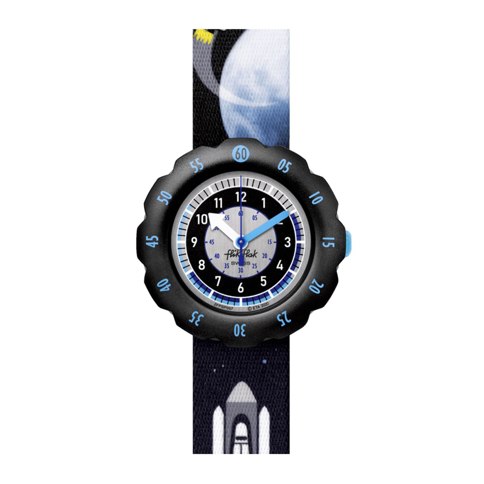 Reloj FLIK FLAK MOON AND BACK ZFPSP057 Niños Negro