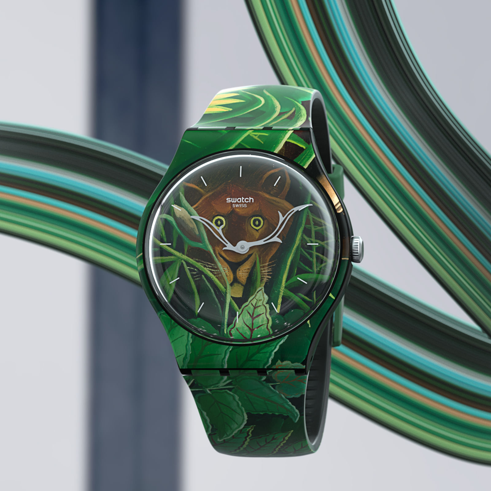 Reloj SWATCH THE DREAM BY HENRI ROUSSEAU, THE WATCH SUOZ333 Verde