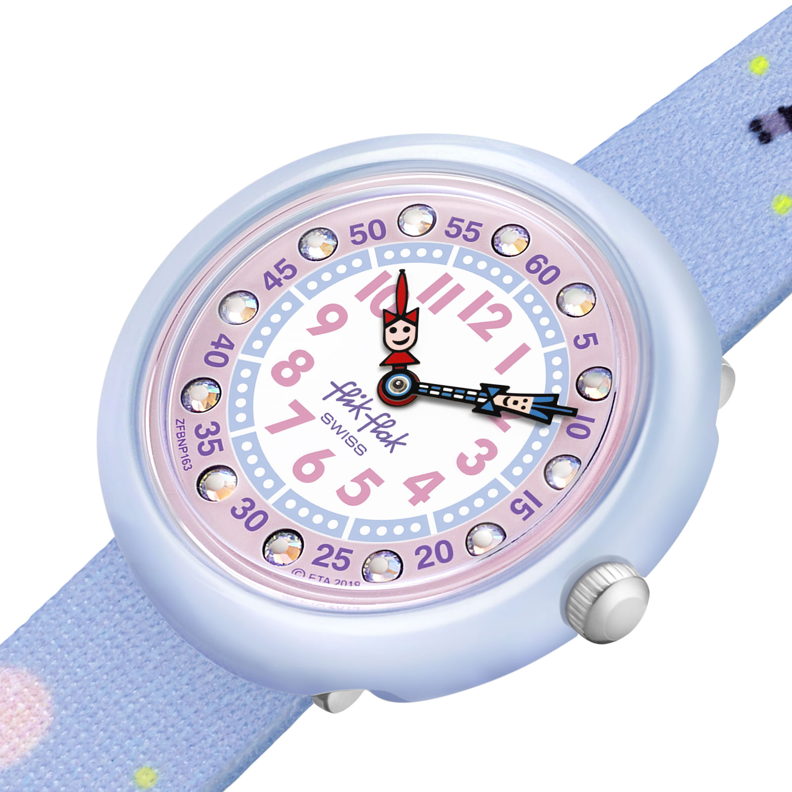 Reloj FLIK FLAK PANDI PANDA ZFBNP163 Niños Celeste