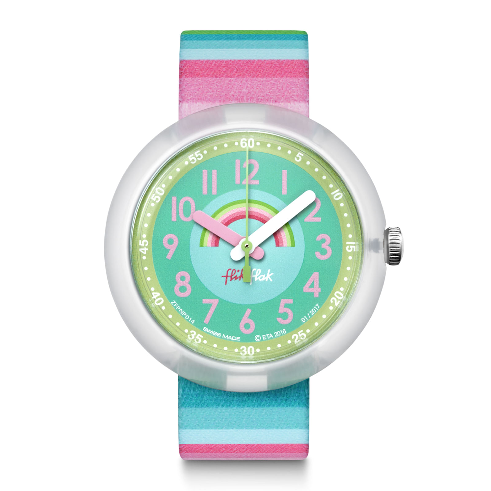 Reloj FLIK FLAK STRIPY DREAMS ZFPNP014 Niños Plateado