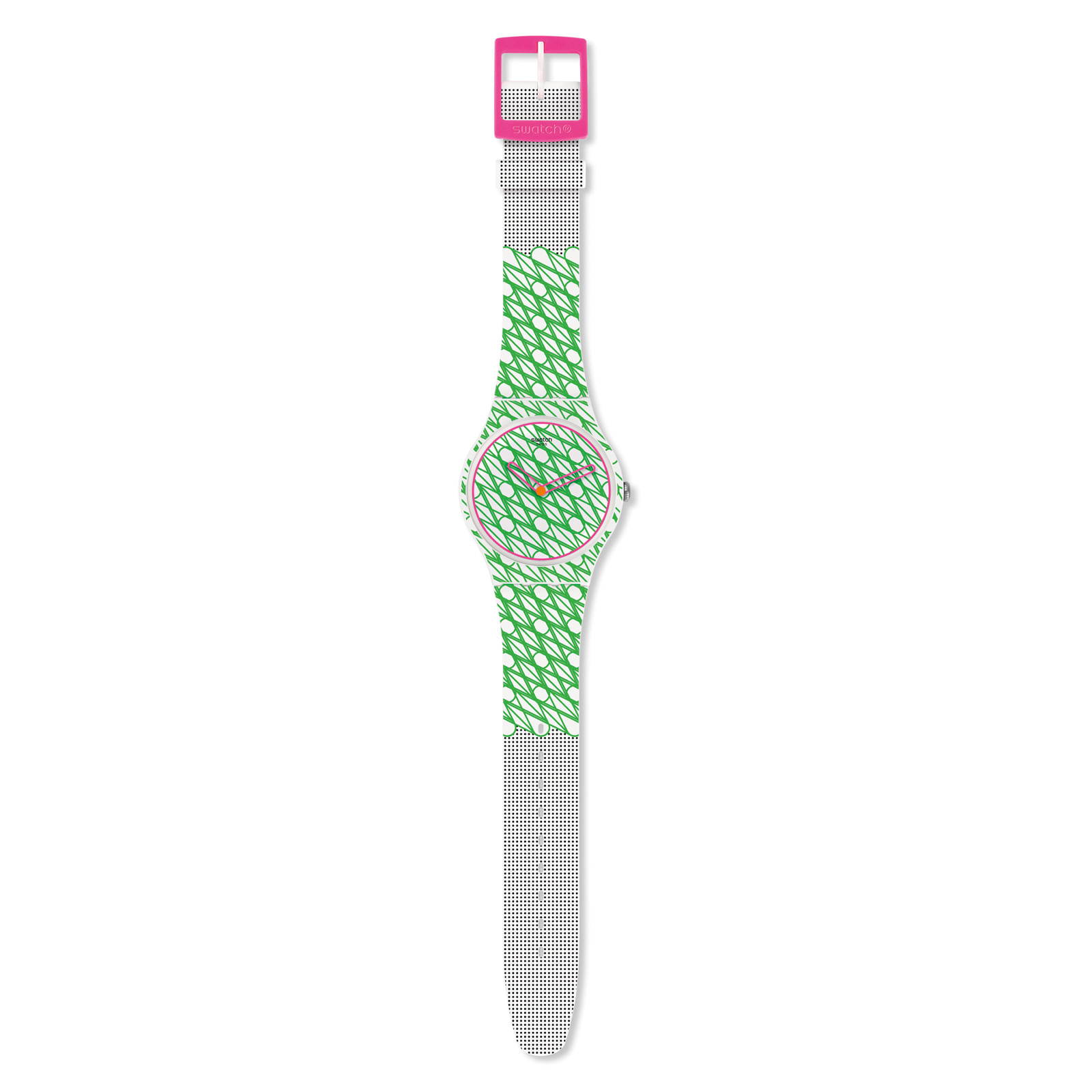 Reloj SWATCH DUET IN GREEN & PINK SUOZ208 Verde