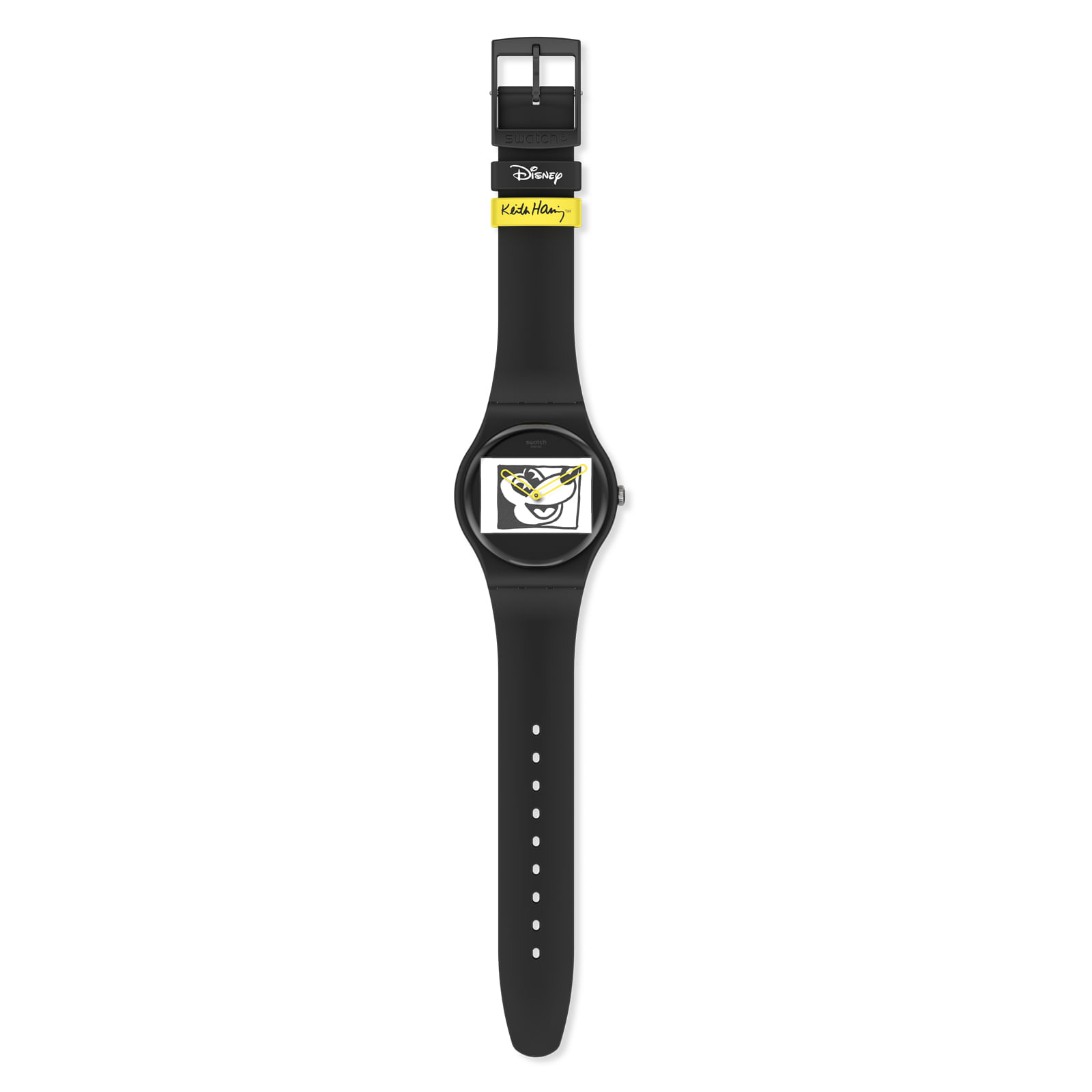 Reloj SWATCH MICKEY BLANC SUR NOIR SUOZ337 Negro