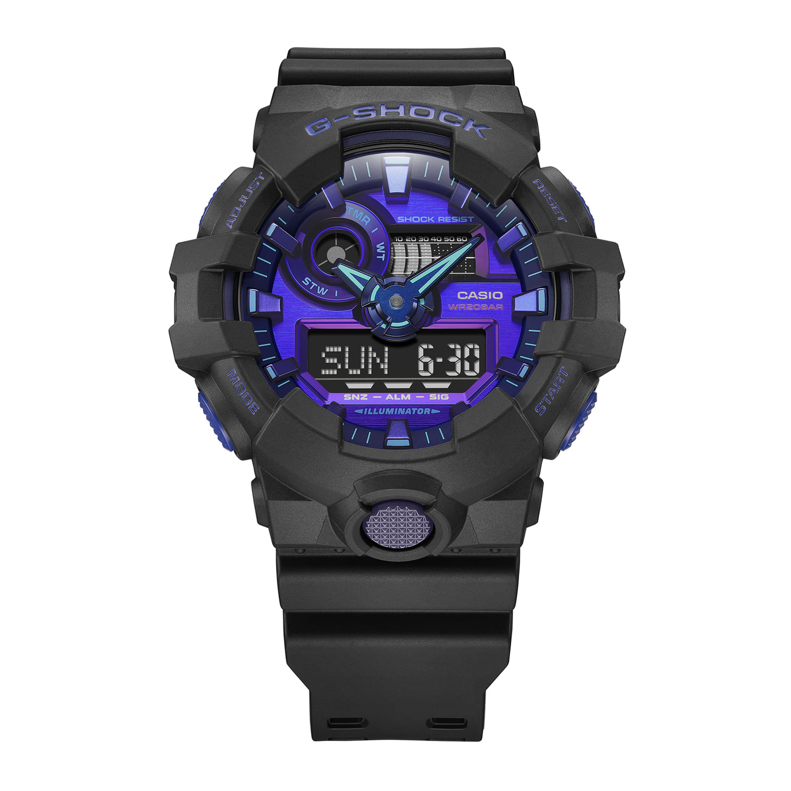 Reloj G-SHOCK GA-700VB-1A Resina Hombre Negro