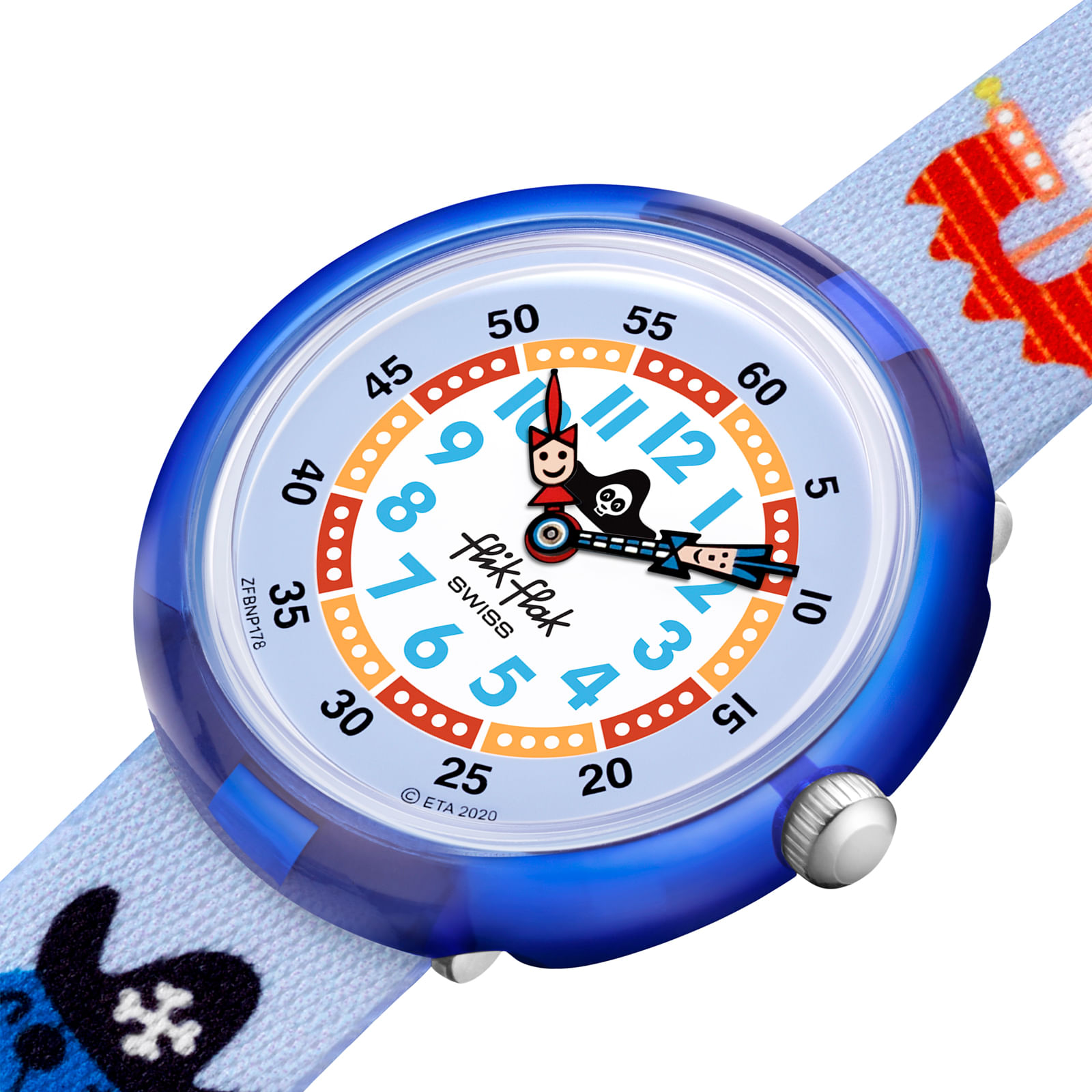 Reloj FLIK FLAK AHOY MATEY ! ZFBNP178 Niños Azul