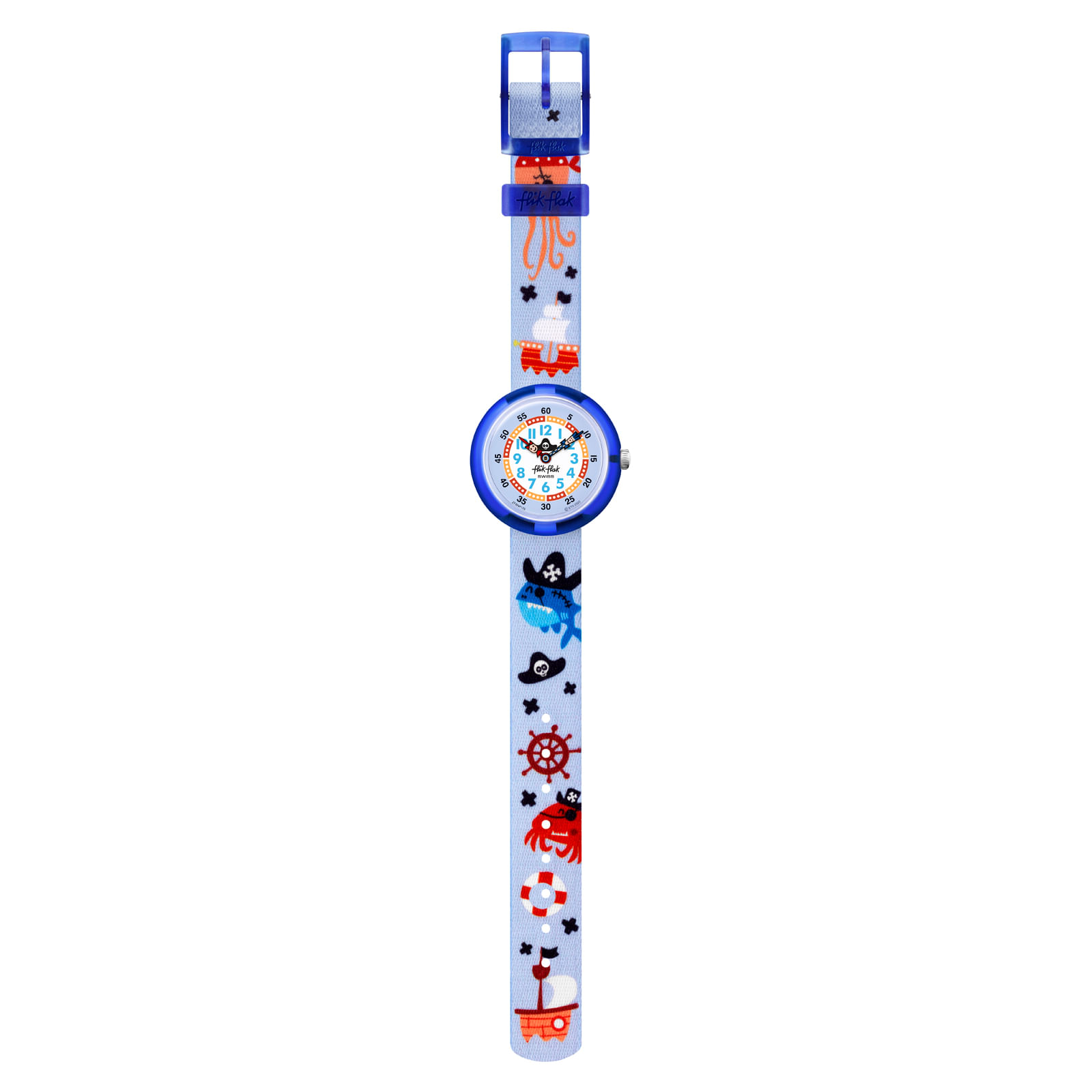 Reloj FLIK FLAK AHOY MATEY ! ZFBNP178 Niños Azul