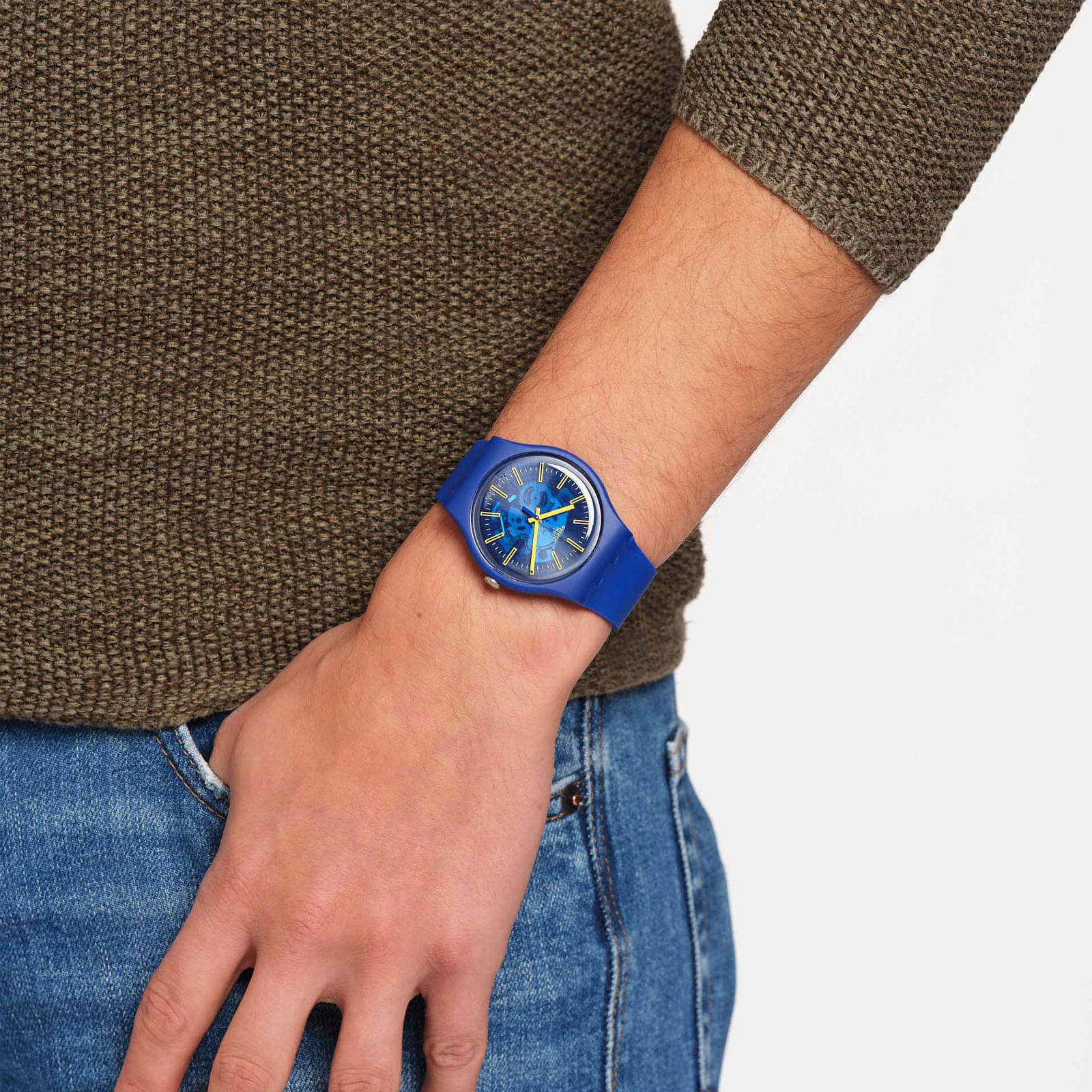 Reloj SWATCH SUNBRUSH SKY SO29N101 Azul