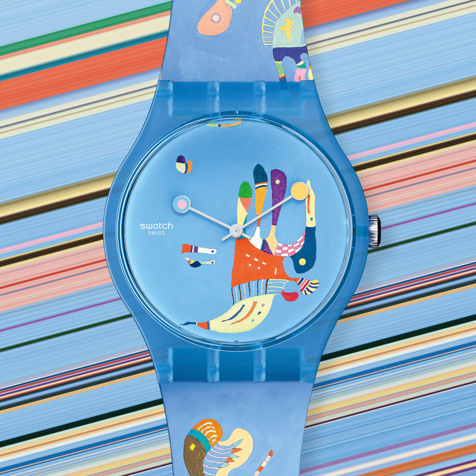 Reloj SWATCH BLUE SKY, BY VASSILY KANDINSKY SUOZ342 Azul