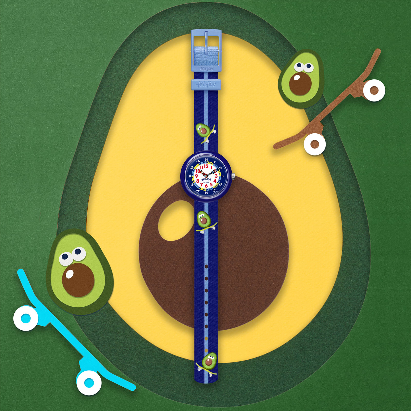 Reloj FLIK FLAK BRAVOCADO ZFBNP147C Niños Azul