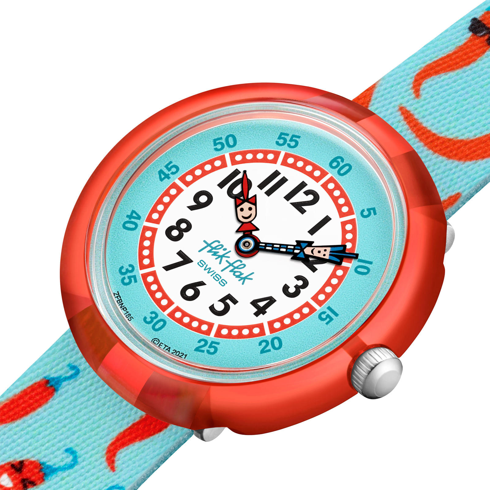 Reloj FLIK FLAK HAPPY CHILLI ZFBNP185 Niños Naranja