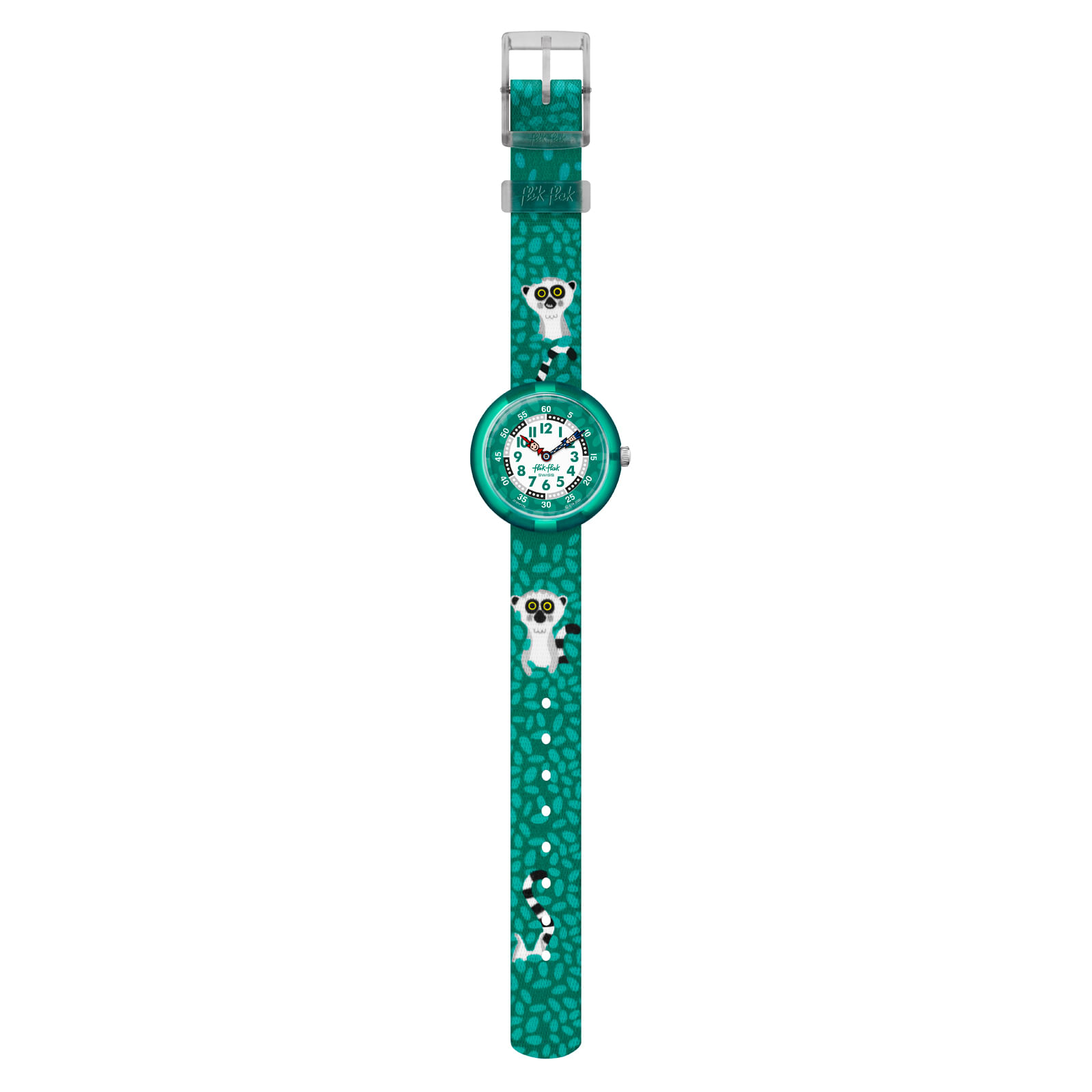 Reloj FLIK FLAK CURIOUS LEMUR ZFBNP170 Niños Verde