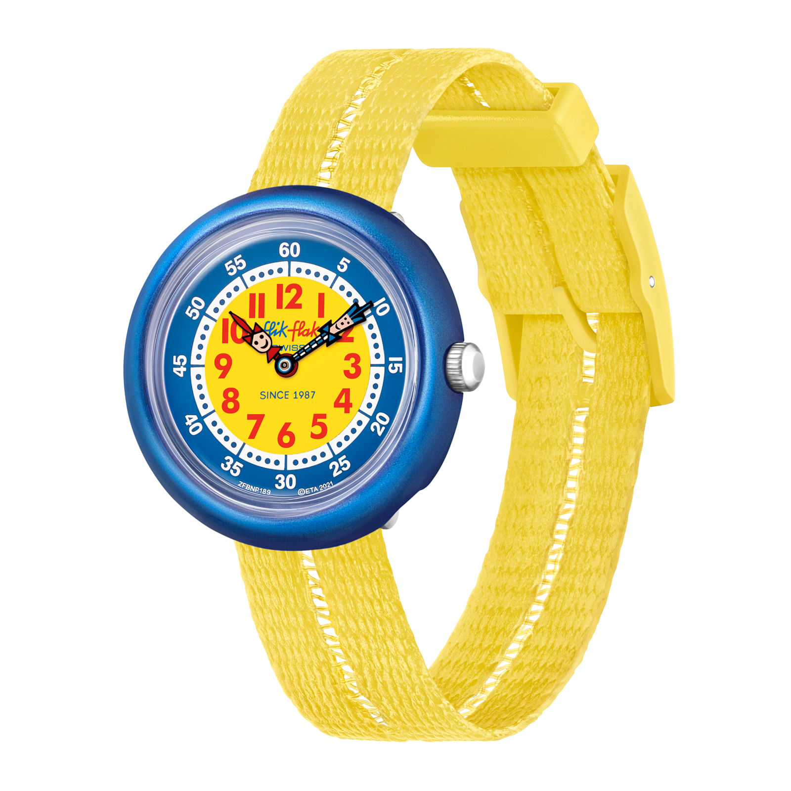 Reloj FLIK FLAK RETRO YELLOW ZFBNP189 Niños Azul