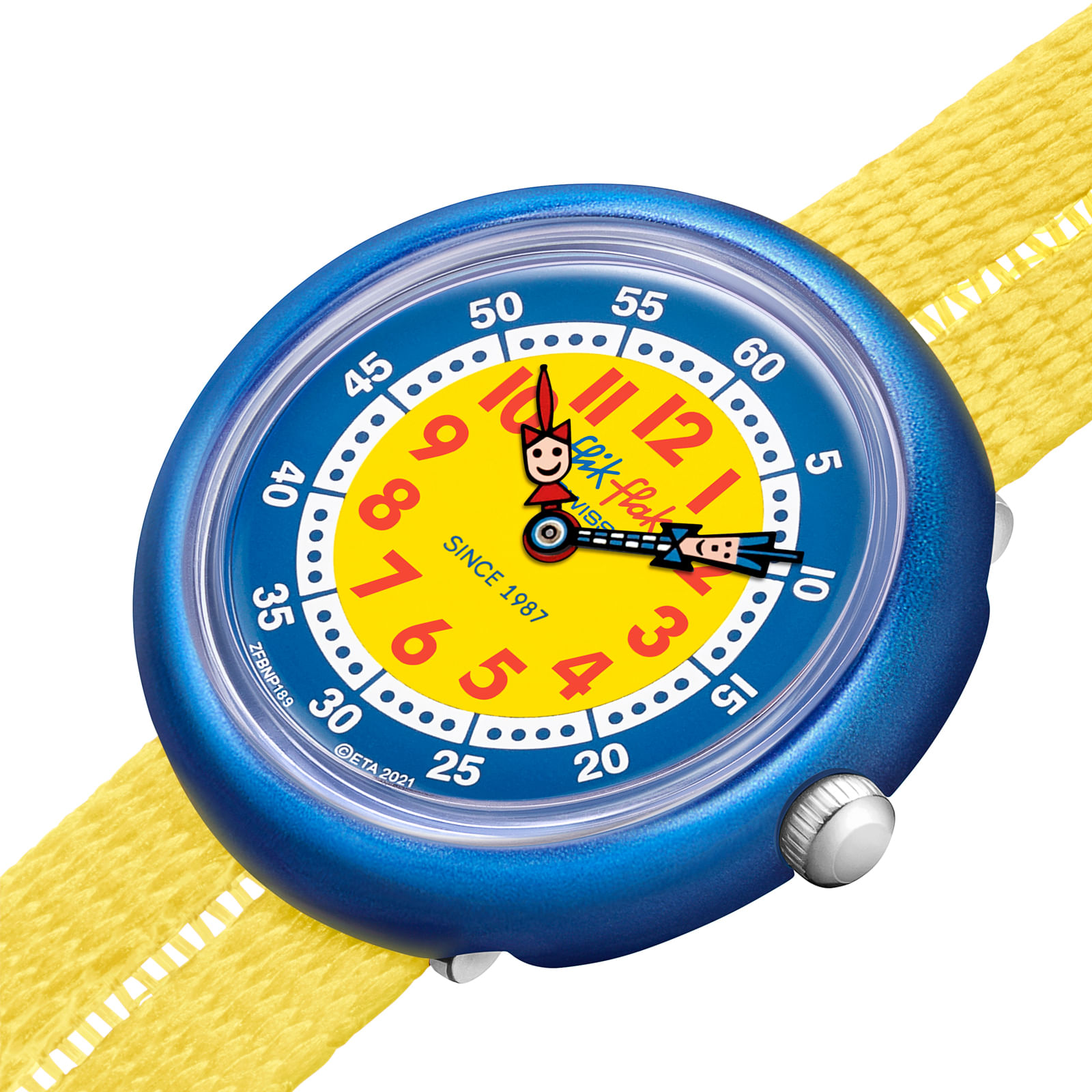 Reloj FLIK FLAK RETRO YELLOW ZFBNP189 Niños Azul