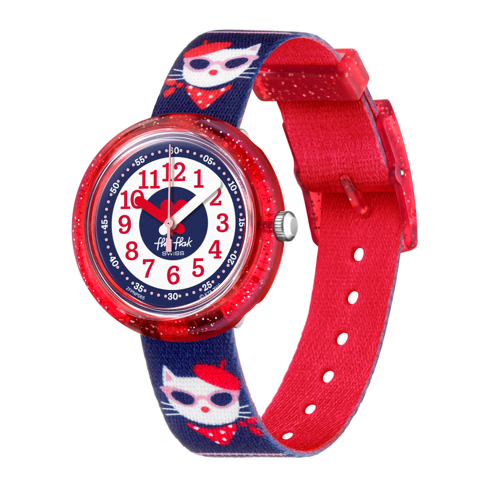 Reloj FLIK FLAK CATITUDE ZFPNP065 Niños Rojo