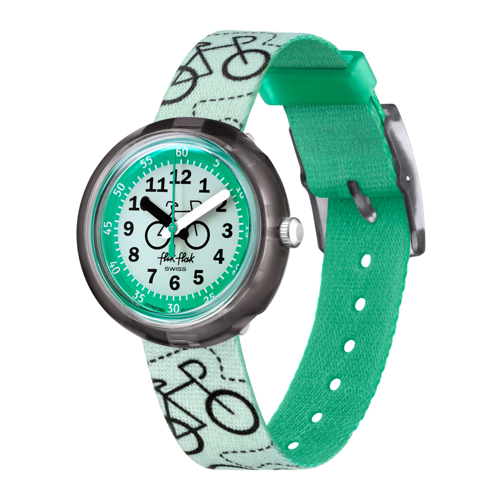 Reloj FLIK FLAK BIKEWAY ZFPNP066 Niños Negro